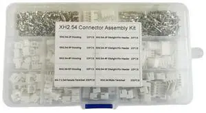 XH2.54MM Connector Set (560PCS): Housing, Terminals, Straight Pin Headers, Male & Female Contacts XH2.54MM Connector Set (560PCS): Housing, Terminals, Straight Pin Headers, Male & Female Contacts
