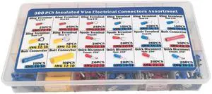 300 PCS Cold Press Terminal OT/UT Round Fork Shaped Spade Terminal Automotive Wire Connector Boxed 300 PCS Cold Press Terminal OT/UT Round Fork Shaped Spade Terminal Automotive Wire Connector Boxed