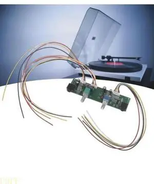 Record Player Motherboard Bluetooth-compatible Audioed Input, Phonograph Circuit Board with 3pcs Cable Cord Record Player Motherboard Bluetooth-compatible Audioed Input, Phonograph Circuit Board with 3pcs Cable Cord