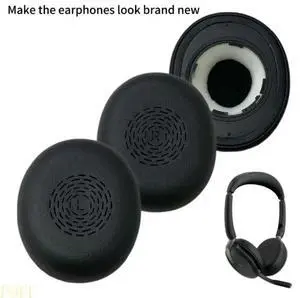 1pair Breathable Sponge Ear Cushions For Evolve2 65Flex Headphone Earpads 1pair Breathable Sponge Ear Cushions For Evolve2 65Flex Headphone Earpads