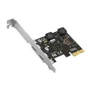 PCI Express X1 To USB 3.0 5Gbps 2-Port Type C Expansion Card Hub Adapter Controller VIA Chip For Desktop PC PCI Express X1 To USB 3.0 5Gbps 2-Port Type C Expansion Card Hub Adapter Controller VIA Chip For Desktop PC