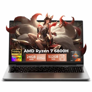 NIAKUN 2026 Flagship 15.6" Gaming Laptop | AMD Ryzen 7 6800H | 24GB DDR5 RAM | 512GB NVMe SSD | 8C/16T Up to 4.7GHz | Wins 11 Pro | Backlit Keyboard Fingerprint | Lightweight 3.5lb | 2-Year Warranty NIAKUN 2026 Flagship 15.6" Gaming Laptop | AMD Ryzen 7 6800H | 24GB DDR5 RAM | 512GB NVMe SSD | 8C/16T Up to 4.7GHz | Wins 11 Pro | Backlit Keyboard Fingerprint | Lightweight 3.5lb | 2-Year Warranty