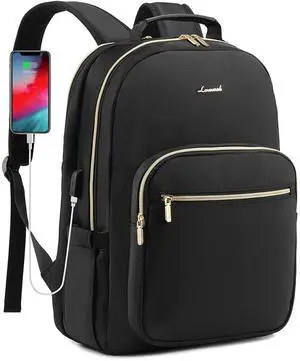 LOVEVOOK Laptop Backpack Purse for Women, Work Travel Computer Bags, Quilted Casual College Daypack with USB Port, Fit 15.6 Inch Laptop, Black LOVEVOOK Laptop Backpack Purse for Women, Work Travel Computer Bags, Quilted Casual College Daypack with USB Port, Fit 15.6 Inch Laptop, Black