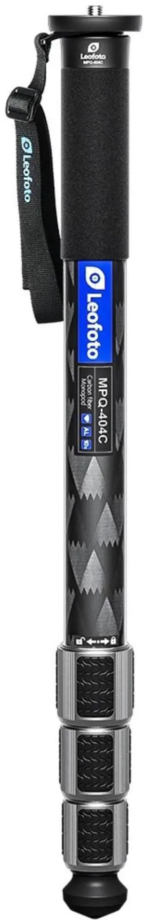 Leofoto MPQ 40mm Monopod, Premium Carbon Fiber, Water-Resistant, Convertible Mounting Stud, Wrist Strap (MPQ-404C) Leofoto MPQ 40mm Monopod, Premium Carbon Fiber, Water-Resistant, Convertible Mounting Stud, Wrist Strap (MPQ-404C)