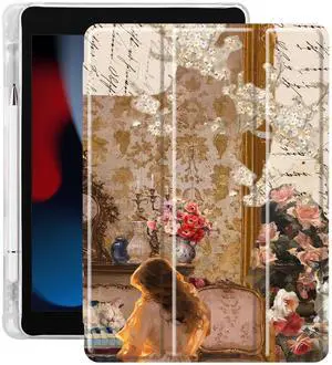 Idocolors Case for iPad 11 inch (A16 Chip) 2025 Generation 11th / iPad 10.9 inch 2022 10th Gen, Built-in Pencil Holder with Soft TPU Shockproof Back Shell Auto Wake/Sleep, Vintage Lady Idocolors Case for iPad 11 inch (A16 Chip) 2025 Generation 11th / iPad 10.9 inch 2022 10th Gen, Built-in Pencil Holder with Soft TPU Shockproof Back Shell Auto Wake/Sleep, Vintage Lady