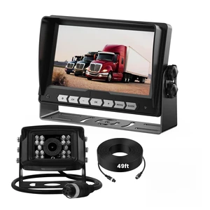 1080P Wired Backup Camera with 7" Screen, No Delays, Night Vision Rear View Camera with 150 Wide Angle, Waterproof IP69K for Semi-Trucks, RVs, Trailers, Tractors & Excavators 1080P Wired Backup Camera with 7" Screen, No Delays, Night Vision Rear View Camera with 150 Wide Angle, Waterproof IP69K for Semi-Trucks, RVs, Trailers, Tractors & Excavators