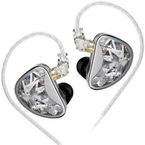 KZ AS24 12 Balanced Armature Drivers in Ear Headphones Earphones,Extra Bass IEM Earbuds, in Ear Monitor for Audiphiles (Silver (Non-tunable Version), Without mic) KZ AS24 12 Balanced Armature Drivers in Ear Headphones Earphones,Extra Bass IEM Earbuds, in Ear Monitor for Audiphiles (Silver (Non-tunable Version), Without mic)