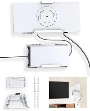 Starlink Gen 3 Router Wall Mount and Standard Power Supply Mount Kit; V3 Dish ABS Mounting Bracket Kit, Starlink Accessories for RV, Truck, Vehicle, Office Starlink Gen 3 Router Wall Mount and Standard Power Supply Mount Kit; V3 Dish ABS Mounting Bracket Kit, Starlink Accessories for RV, Truck, Vehicle, Office