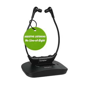 Conqier 2.4G Digital Wireless TV Headphones for Seniors & Hard of Hearing Conqier 2.4G Digital Wireless TV Headphones for Seniors & Hard of Hearing