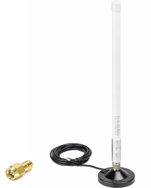 Lora Fiberglass Antenna 915Mhz + Magnetic Base w/SMA Female 6.5ft Cable + SMA Male Adapter MHz for WiFi, IoT, RFID Systems, Helium Miner Nebra, RAK, Bobcat, SenseCAP (5.8 dbi) Lora Fiberglass Antenna 915Mhz + Magnetic Base w/SMA Female 6.5ft Cable + SMA Male Adapter MHz for WiFi, IoT, RFID Systems, Helium Miner Nebra, RAK, Bobcat, SenseCAP (5.8 dbi)