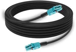 246FT/75M OM3 LC to LC Outdoor Armored Fiber Patch Cable, Direct Burial Industrial TPU Duplex Multimode Fiber Optic Cable, 40Gb/10Gb, 50/125 um, Uniboot LC-LC Fiber Patch Cable,OD 5mm 246FT/75M OM3 LC to LC Outdoor Armored Fiber Patch Cable, Direct Burial Industrial TPU Duplex Multimode Fiber Optic Cable, 40Gb/10Gb, 50/125 um, Uniboot LC-LC Fiber Patch Cable,OD 5mm