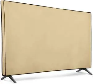 kwmobile Indoor 65" TV Cover Television Dust Cover Screen Protector TV Screen Dust Protection Synthetic Fabric Beige kwmobile Indoor 65" TV Cover Television Dust Cover Screen Protector TV Screen Dust Protection Synthetic Fabric Beige