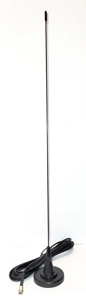 Scanner Radio Mini Magnet Mount Mobile Scanner Antenna - w/SMA Connector Scanner Radio Mini Magnet Mount Mobile Scanner Antenna - w/SMA Connector