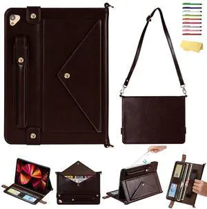 UUcovers Crossbody Handbag Case for iPad Pro 12.9 inch 2017/2015 Model (2nd/1st Generation) with Pencil Holder/Shoulder Strap/Hand Strap/Stand Envelope Bag Magnetic Wallet Briefcase Cover,Dark Brown UUcovers Crossbody Handbag Case for iPad Pro 12.9 inch 2017/2015 Model (2nd/1st Generation) with Pencil Holder/Shoulder Strap/Hand Strap/Stand Envelope Bag Magnetic Wallet Briefcase Cover,Dark Brown