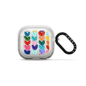 CASETiFY Impact Airpods (4th Gen) Case with Ring - Clear Polka Daub Hearts - Frost CASETiFY Impact Airpods (4th Gen) Case with Ring - Clear Polka Daub Hearts - Frost