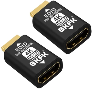 BKFK HDMI EDID Emulator, Passthrough Display Adapter, Default Resolution Dummy Plug, Headless Ghost for HDMI Switches, Extenders, AV Receivers, Video Splitters (4K-3840X2160@120Hz-2P) BKFK HDMI EDID Emulator, Passthrough Display Adapter, Default Resolution Dummy Plug, Headless Ghost for HDMI Switches, Extenders, AV Receivers, Video Splitters (4K-3840X2160@120Hz-2P)