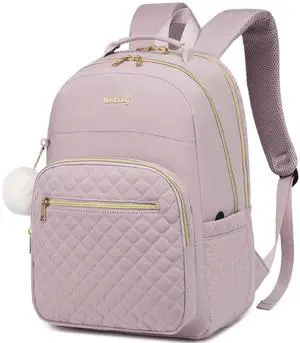 VANKANY Laptop Backpack Women School Backpack for High School Teen Girls, Water Resistant College Bookbag with Charging Hole for Travel Work, Dark Purple VANKANY Laptop Backpack Women School Backpack for High School Teen Girls, Water Resistant College Bookbag with Charging Hole for Travel Work, Dark Purple