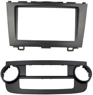 DKMUS Double Din Radio Dash Installation Mount Trim Kit Compatible with Honda CR-V CRV 2007-2011 Stereo Bezel with Manual Version A/C Air Conditioning Replacement Panel DKMUS Double Din Radio Dash Installation Mount Trim Kit Compatible with Honda CR-V CRV 2007-2011 Stereo Bezel with Manual Version A/C Air Conditioning Replacement Panel