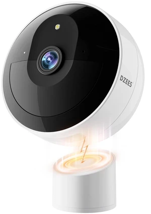 Dzees 2K Magnetic Security Camera, Battery Powered Wireless Outdoor Camera Dzees 2K Magnetic Security Camera, Battery Powered Wireless Outdoor Camera