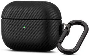 Haobobro Leather Case - for AirPods Pro 2 Case Cover with Keychain - Selected Skin-friendly Leather, Carbon Fibre Texture, Handmade Shockproof Hard Cover for AirPods Pro 2nd Genera Haobobro Leather Case - for AirPods Pro 2 Case Cover with Keychain - Selected Skin-friendly Leather, Carbon Fibre Texture, Handmade Shockproof Hard Cover for AirPods Pro 2nd Genera