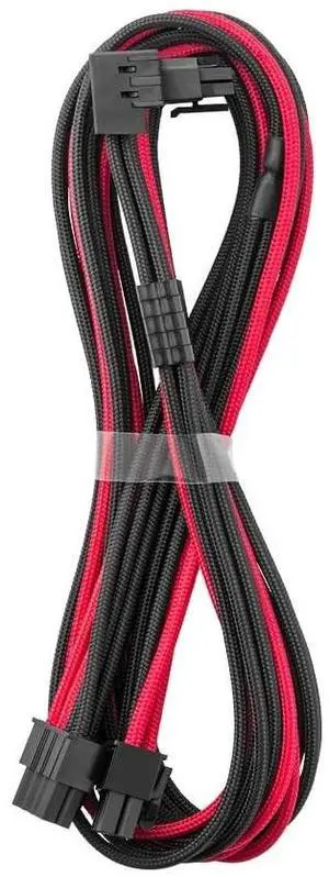 CableMod C-Series Pro ModFlex Sleeved 12V-2x6 12VHPWR 90 StealthSense PCIe Cable for Corsair Type 4 / Type 3 - Variant B (Black + Red, 16-pin to Dual 8-pin, 60cm) CableMod C-Series Pro ModFlex Sleeved 12V-2x6 12VHPWR 90 StealthSense PCIe Cable for Corsair Type 4 / Type 3 - Variant B (Black + Red, 16-pin to Dual 8-pin, 60cm)