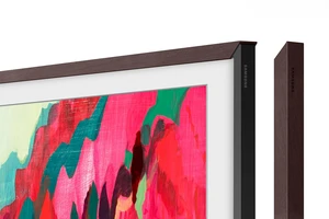 Samsung 85 The Frame Customizable Bezel for TV, Magnetic Mount, Match Television to Room Decor, Interchangeable Designs and Colors, Modern Brown, VG-SCFA85BWBZA, 2021 Samsung 85 The Frame Customizable Bezel for TV, Magnetic Mount, Match Television to Room Decor, Interchangeable Designs and Colors, Modern Brown, VG-SCFA85BWBZA, 2021