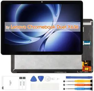 Screen Replacement for Lenovo Chromebook Duet X636 LCD Display CT-X636F CT-X636N Digitizer for Lenovo CT-X636 Touch Screen Panel Full Assembly with Tools (Black,10.1 inch) Screen Replacement for Lenovo Chromebook Duet X636 LCD Display CT-X636F CT-X636N Digitizer for Lenovo CT-X636 Touch Screen Panel Full Assembly with Tools (Black,10.1 inch)