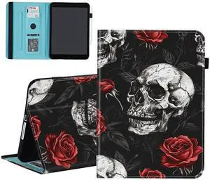 smauncucn Case for iPad Pro 11-inch M4 (2024) (Model Number: A2836/A2837/A3006),Wallet PU Leather Folio Cover Multi-Angle Stand with Auto Wake/Sleep,Skull and Rose smauncucn Case for iPad Pro 11-inch M4 (2024) (Model Number: A2836/A2837/A3006),Wallet PU Leather Folio Cover Multi-Angle Stand with Auto Wake/Sleep,Skull and Rose
