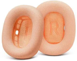 GEVO Upgraded Ear Cushions Replacement Earpads for 2024 New Apple AirPods Max Headphones, Protein Leather Ear Pads Cover with Memory Foam and Magnet for AirPods Max Fresh Color (Orange) GEVO Upgraded Ear Cushions Replacement Earpads for 2024 New Apple AirPods Max Headphones, Protein Leather Ear Pads Cover with Memory Foam and Magnet for AirPods Max Fresh Color (Orange)