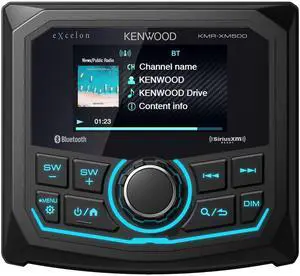 Kenwood KMR-XM500 eXcelon Marine & Motorsport Waterproof Digital Media Receiver with Corrosion Resistance & Bluetooth Kenwood KMR-XM500 eXcelon Marine & Motorsport Waterproof Digital Media Receiver with Corrosion Resistance & Bluetooth