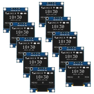AITRIP 10 Pieces 0.96 Inch OLED I2C IIC Display Module 12864 128x64 SSD1306 Mini Self-Luminous Display Board Compatible with Arduino/Raspberry PI -White AITRIP 10 Pieces 0.96 Inch OLED I2C IIC Display Module 12864 128x64 SSD1306 Mini Self-Luminous Display Board Compatible with Arduino/Raspberry PI -White