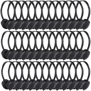 XOSDA Bulk Headphones for Classroom 50 Pack, Wholesale Wired School Headphones for Kids Students ChildrenPU102,50 Black XOSDA Bulk Headphones for Classroom 50 Pack, Wholesale Wired School Headphones for Kids Students ChildrenPU102,50 Black