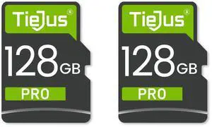 TIEJUS 2 Packs 128GB SD Card for Security Camera, Memory Card Full HD Video Compatible with Digital Camera TIEJUS 2 Packs 128GB SD Card for Security Camera, Memory Card Full HD Video Compatible with Digital Camera
