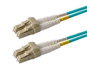 SpeedyFiberTX - 1-Pack 100 Feet Multimode 10G OM3 50/125 Fiber Patch Cable, Duplex LC to LC, Slim Zipcord Fire Retardant Plenum OFNP Cable Jacket SpeedyFiberTX - 1-Pack 100 Feet Multimode 10G OM3 50/125 Fiber Patch Cable, Duplex LC to LC, Slim Zipcord Fire Retardant Plenum OFNP Cable Jacket
