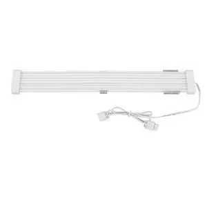 Hamwesh ARGB PC Power Supply Cable Extension, RGB LED Strips with 5V 3 Pin ARGB Sync, Flexible Silicone Cable for 24 Pin Motherboard and 8 GPU Hamwesh ARGB PC Power Supply Cable Extension, RGB LED Strips with 5V 3 Pin ARGB Sync, Flexible Silicone Cable for 24 Pin Motherboard and 8 GPU