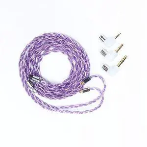 ARTTI Flex Headphone Upgrade Cable 4 Cores 268 Strands Silver-Plated 7N OCC Copper 3in1 Plug IEM Cable HiFi Earphone Wire (MMCX Bend Plug) ARTTI Flex Headphone Upgrade Cable 4 Cores 268 Strands Silver-Plated 7N OCC Copper 3in1 Plug IEM Cable HiFi Earphone Wire (MMCX Bend Plug)