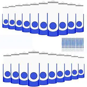 8GB USB Bulk Flash Drives 100 Pack, EASTBULL USB 2.0 Flash Drive Bulk Thumb Drive Pack Memory Stick Swivel Pen Drives (Blue) 8GB USB Bulk Flash Drives 100 Pack, EASTBULL USB 2.0 Flash Drive Bulk Thumb Drive Pack Memory Stick Swivel Pen Drives (Blue)