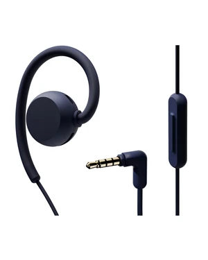nwm Wired 3.5mm Open Ear Stereo Earbuds with Microphone Navy Blue nwm Wired 3.5mm Open Ear Stereo Earbuds with Microphone Navy Blue