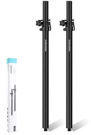 Vondynote Set of 2 Speaker Poles for Subwoofer 35mm Speaker Pole Mount Height Adjustable Fits M20 Threaded Mount Vondynote Set of 2 Speaker Poles for Subwoofer 35mm Speaker Pole Mount Height Adjustable Fits M20 Threaded Mount