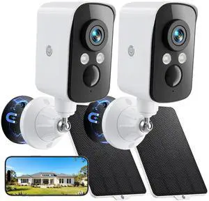 Naseto Security Camera Wireless Outdoor, 2.4G WiFi, Battery & Solar Powered, Magnetic, Free Human Detection, Free 7-Day Cloud/SD, Night Vision, Siren, 2-Way Talk, 2K, IP65 Naseto Security Camera Wireless Outdoor, 2.4G WiFi, Battery & Solar Powered, Magnetic, Free Human Detection, Free 7-Day Cloud/SD, Night Vision, Siren, 2-Way Talk, 2K, IP65