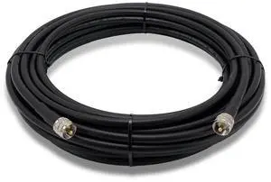 fmuser 50ft RG8U Low Loss Coaxial Cable with 50 Impedance, Ideal for FM Transmitter, CB Radio, HAM Radio, VHF Radio, VSWR Meter and Antenna (PL259-Male to PL259-Male) fmuser 50ft RG8U Low Loss Coaxial Cable with 50 Impedance, Ideal for FM Transmitter, CB Radio, HAM Radio, VHF Radio, VSWR Meter and Antenna (PL259-Male to PL259-Male)