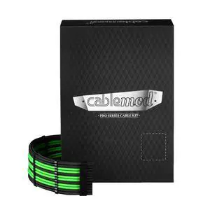 CableMod C-Series Pro ModMesh Sleeved Cable Kit for Corsair Type 5 RMX Shift (Black + Light Green) CableMod C-Series Pro ModMesh Sleeved Cable Kit for Corsair Type 5 RMX Shift (Black + Light Green)