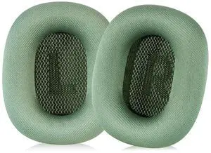 MOLGRIA Ear Cushions for AirPods Max 1 & 2 Over-Ear Headphones Earpads Replacement Covers Cups Pads with Durable Mesh Fabric, Softer Foam (Green) MOLGRIA Ear Cushions for AirPods Max 1 & 2 Over-Ear Headphones Earpads Replacement Covers Cups Pads with Durable Mesh Fabric, Softer Foam (Green)