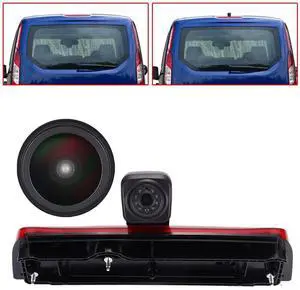 HD 1280x720p Third Brake Light Backup Camera Brake Lamp Rear View Reverse Camera Compatible with Ford Transit Connect 2014-2017 Van Transporter Business MPV SUV HD 1280x720p Third Brake Light Backup Camera Brake Lamp Rear View Reverse Camera Compatible with Ford Transit Connect 2014-2017 Van Transporter Business MPV SUV
