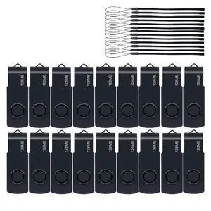 20 Pack 128MB USB Flash Drive,USB 2.0 Thumb Drive with Some Lanyards, Bulk USB Drives,128MB 20pcs 20 Pack 128MB USB Flash Drive,USB 2.0 Thumb Drive with Some Lanyards, Bulk USB Drives,128MB 20pcs