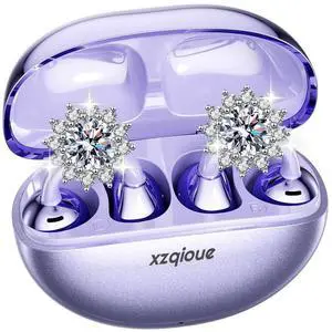 xzqioue Jewelry-Inspired Clip On Earbuds,Comfortable Fit Open Ear Clip-On Headphones,Wireless Bluetooth Ear Cuff Headphones for Women,Mini Wireless Earrings Earbuds for Running, Office, xzqioue Jewelry-Inspired Clip On Earbuds,Comfortable Fit Open Ear Clip-On Headphones,Wireless Bluetooth Ear Cuff Headphones for Women,Mini Wireless Earrings Earbuds for Running, Office,