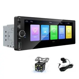 LEXXSON Single Din Car Stereo with Carplay Android Auto, 6.86 Inch IPS Touch Screen Single Din Radio with Mirror Link FM USB EQ GPS LEXXSON Single Din Car Stereo with Carplay Android Auto, 6.86 Inch IPS Touch Screen Single Din Radio with Mirror Link FM USB EQ GPS
