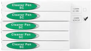 Duogalia 5 Pack Fiber Cleaner Fiber Optic Connector Cleaning Pen for 2.5mm SC/ST/FC Connectors Over 800 Cleans Duogalia 5 Pack Fiber Cleaner Fiber Optic Connector Cleaning Pen for 2.5mm SC/ST/FC Connectors Over 800 Cleans