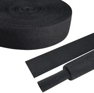 FOURUB 2:1 Ratio Flat Heat Shrinkable Braided Sleeving,Electrical Insulating Tubing,Durable Automotive Fabric Harness Shrinking Sheath (1-3/8"-20ft) FOURUB 2:1 Ratio Flat Heat Shrinkable Braided Sleeving,Electrical Insulating Tubing,Durable Automotive Fabric Harness Shrinking Sheath (1-3/8"-20ft)