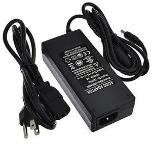 LEDwholesalers 24V 4A 96W AC/DC Power Adapter with 5.5x2.5mm DC Plug and 2.1mm Adapter, Black, UL-Listed, 3221-24VR2 LEDwholesalers 24V 4A 96W AC/DC Power Adapter with 5.5x2.5mm DC Plug and 2.1mm Adapter, Black, UL-Listed, 3221-24VR2